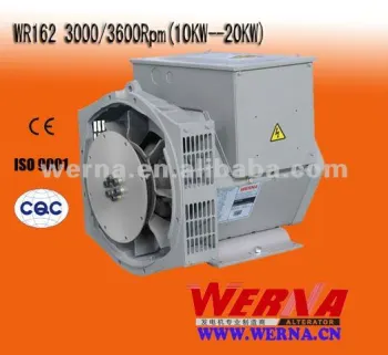 2 Pole Three Phase brushless alternators 10KW