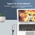 USB C 대 이더넷 어댑터 RJ45 1000Mbps LAN