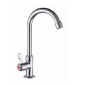 ขายส่งก๊อกน้ำห้องครัวสังกะสีที่ดีที่สุดน้ำเย็นเดี่ยวจับ Faucet อ่างล้างจานเชิงพาณิชย์