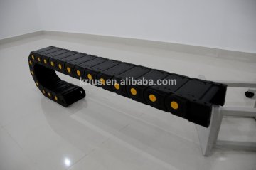 totally enclosed plastic supply chain for machine