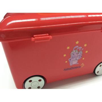 Plastic bus-shape storage box