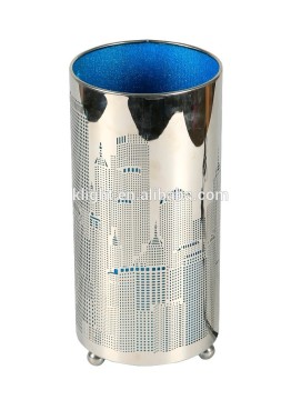 Metal Table Lamp, Hollow out Lampshade, Cityscape