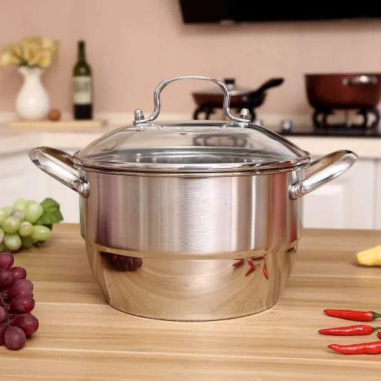 Best Selling Food Grade High Quality European Style Stainless Steel Soup Pot