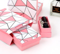 化粧品リップグロスセットピンクの紙ギフトボックス