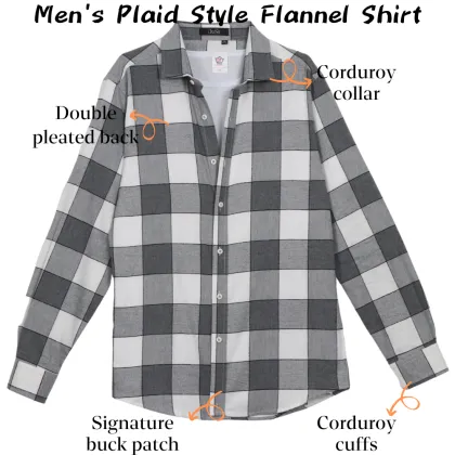 Factory Thin Cotton Plaid Shirt for Men - Spring and Autumn Check Plaid Shirt