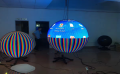 Tela LED Sphere com cores para publicidade