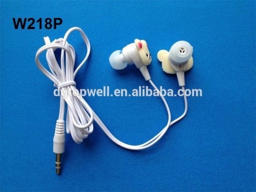 3D logo/ soft pvc label earbud for promotion/gift