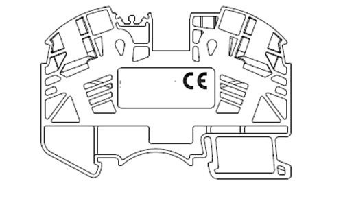 DIN Rail Mounted Push-in Terminal Block