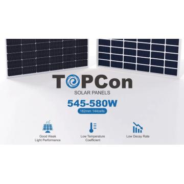 لوحة Topcon Solar 420W 16BB 2 لوحة زجاجية