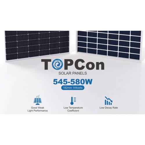 TOPCON Solar Panel 420W 16bb 2 glass panel