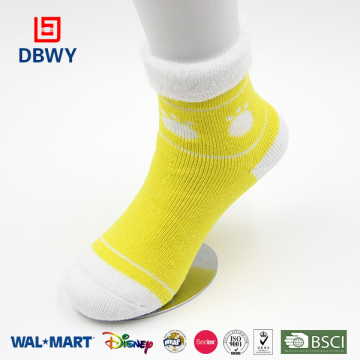 Newest terry turn-ups soft cushion children socks 00023