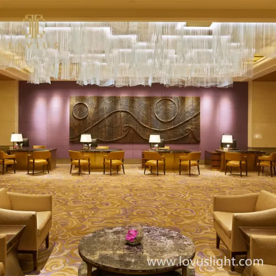 2022 popular conference hall chandeliers large venue custom project chandeliers Hotel chandeliers