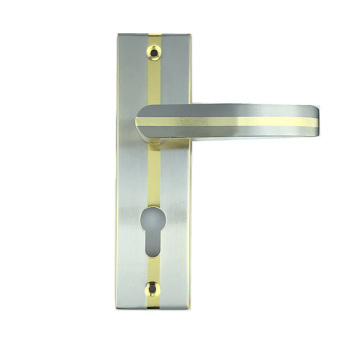 Vente chaude pour la vente chaude en aluminium Poignées de verrouillage de porte en fer avec finition en zinc pour les hôtels