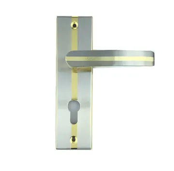 Budget-Friendly Hot Sale Aluminum Iron Door Lock Handles with Zinc Finishing for Hotels