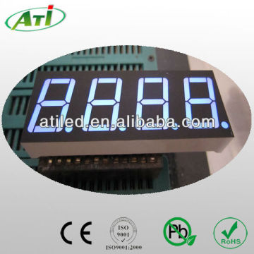 7 segment led digit display 4 digits 0.56" blue color