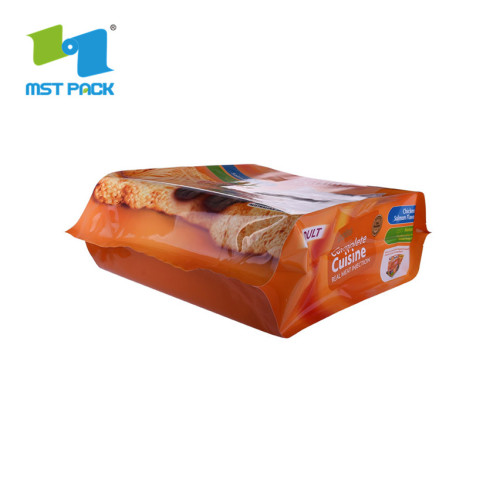 sacchetto di imballaggio per alimenti per animali domestici congelato con rinforzo laterale in foglio di alluminio di plastica