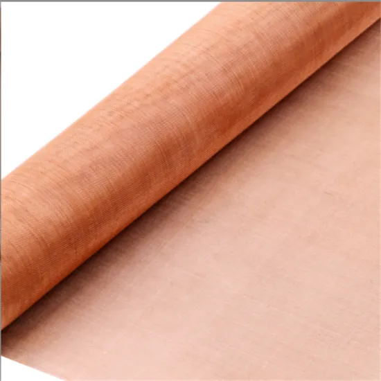 Faraday Cage Shielding Copper Wire Mesh 200-250 Mesh Red Copper Mesh