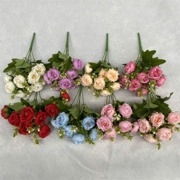 Placement de bouquet de bouquet de fleurs artificielles nordiques de haute qualité