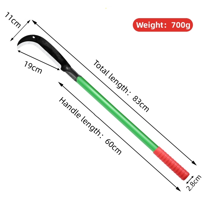 High quality outdoor farming tools sickle branch pruning hand sickle with long handle