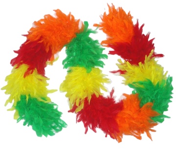 Wholesale Multi-Colored 40g Turkey Feather Boa for Parties & Events