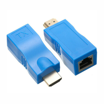 HDMI to RJ45 Converter 30M HDMI Male to RJ45 Female Amplification Transmitter