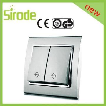 Electrical Power European Modular Switches 2 Gang 2 Way