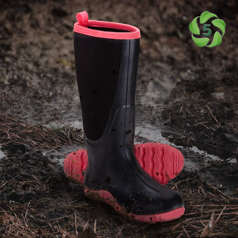 5mm Women Outdoor Waterproof Rain Boots