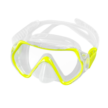 Kids Snorkeling Goggles: Low Volume Tempered Glass Diving Mask with Silicone Strap