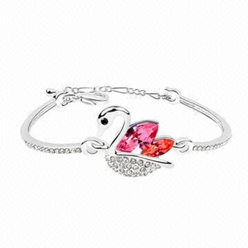 Bangle with Austria Crystal, OEM Orders are Welcome