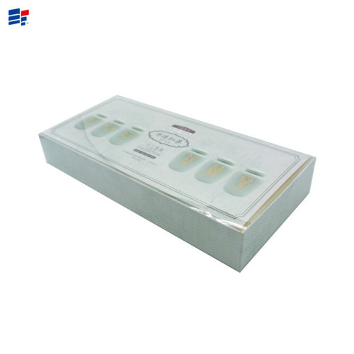 White simple paper gift box for tea