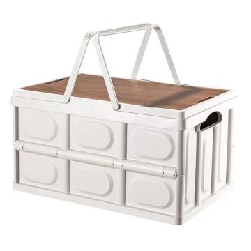 50L Portable Folding Storage Box - Outdoor Camping Organizer