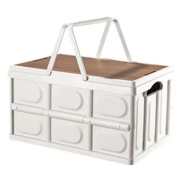50L Portable Folding Storage Box - Outdoor Camping Organizer