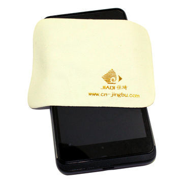 Microfiber camera lens cleaning cloth, 80% polyester and 20% polyamide