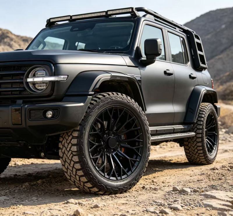 Matte Black Full Painted 20-inch Wheels