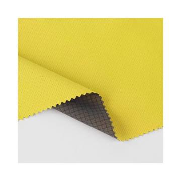 Eco-Friendly Heather Weave Polyester Spandex Knit Bonded with TPU Film and Textured Chiffon
