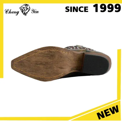 Mexican selling soft comfort Leather female cowboy boots