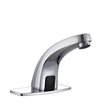 Chrome Automatic Inductive Basin Faucet for Hotel Kitchen and Bathroom