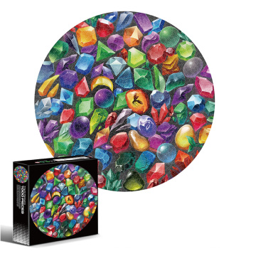 Factory Direct Circle Puzzle: A Deliciously Challenging 500-1000 Piece Jigsaw Toy in the Shape of a Pizza