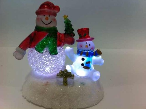 Lumières de Noël cadeau Noël Desk lampe bonhomme de neige