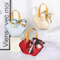 Wedding Gifts Handbags with Handle and Scarf Decoration