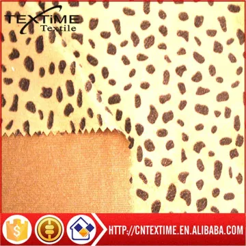 animal pattern printed on the warp knitted suede fabric