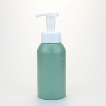wholesale 200ml 300ml 500ml empty pink green color custom aluminum plastic foaming wash hand soap bottle