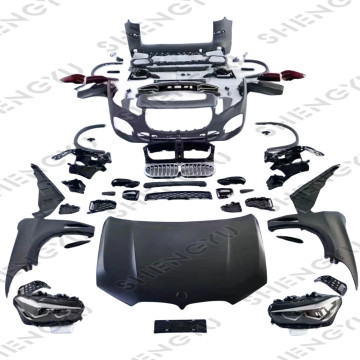 BMW X5 E70 08-13 to G05 MT Style Body Kit: Front Bumper, Rear Bumper, Grille, and Headlights