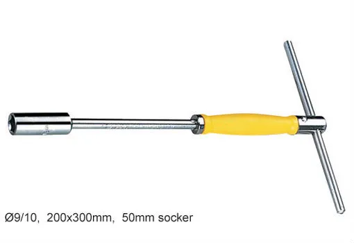 T bar socket wrench T Type socket wrench(with through plastic handle)
