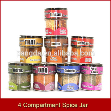 4 Compartment Spice Jar