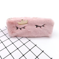 Professional custom Sleep kingdom style cute cartoon plush pencil case school & office stationary