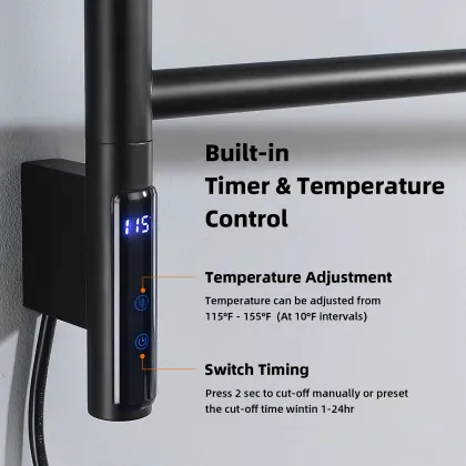 Smart Wall-Mounted Rotatable Electric Towel Rack