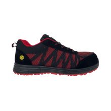 Paso activo Black Red Red Flyknit Safety Saeel