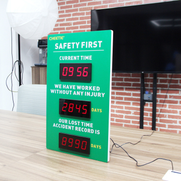 CHEETIE CP01 Custom LED Digital Safety Scoreboard