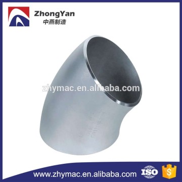 45 degree bend, 45 degree pipe bend, stainless steel pipe fitting